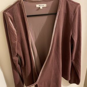 Madewell Velvet Ballet Wrap Top